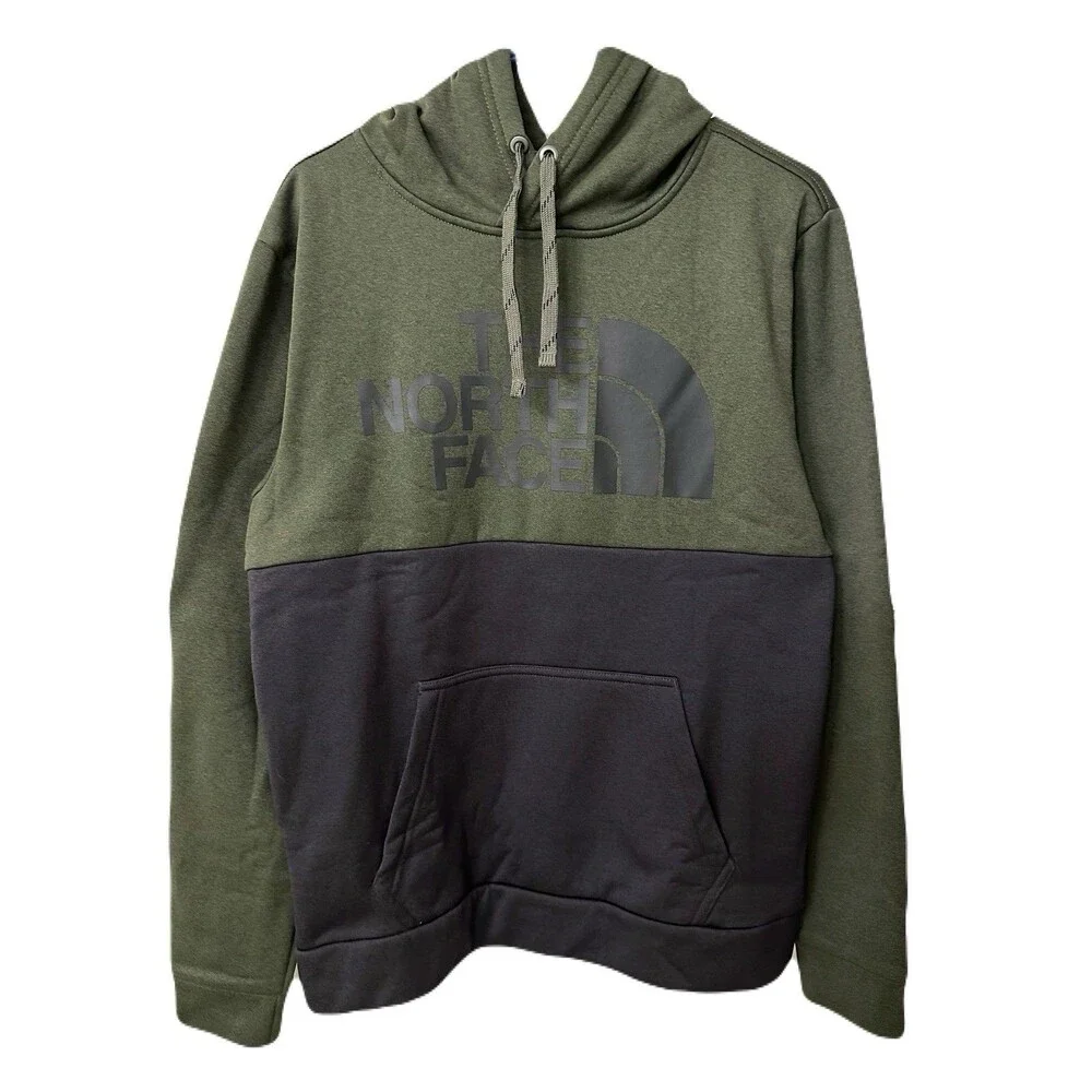 NEW The North Face Mens Size Medium Surgent Block Pullover Military Green Black